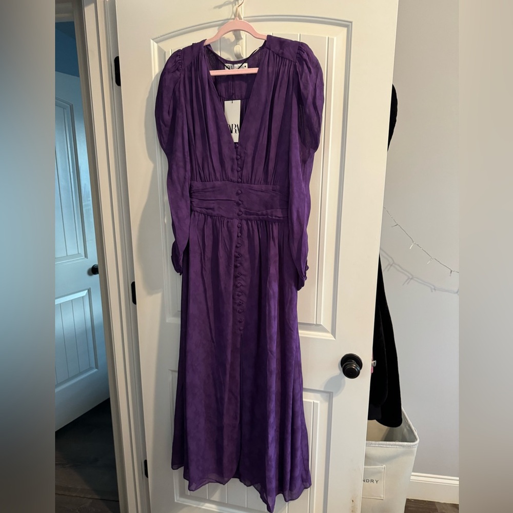 Zara purple dress.  NWT. Gorgeous. Medium